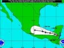 The projected path of Tropical Storm Earl as of 1100 UTC on August 4. [NOAA Graphic]